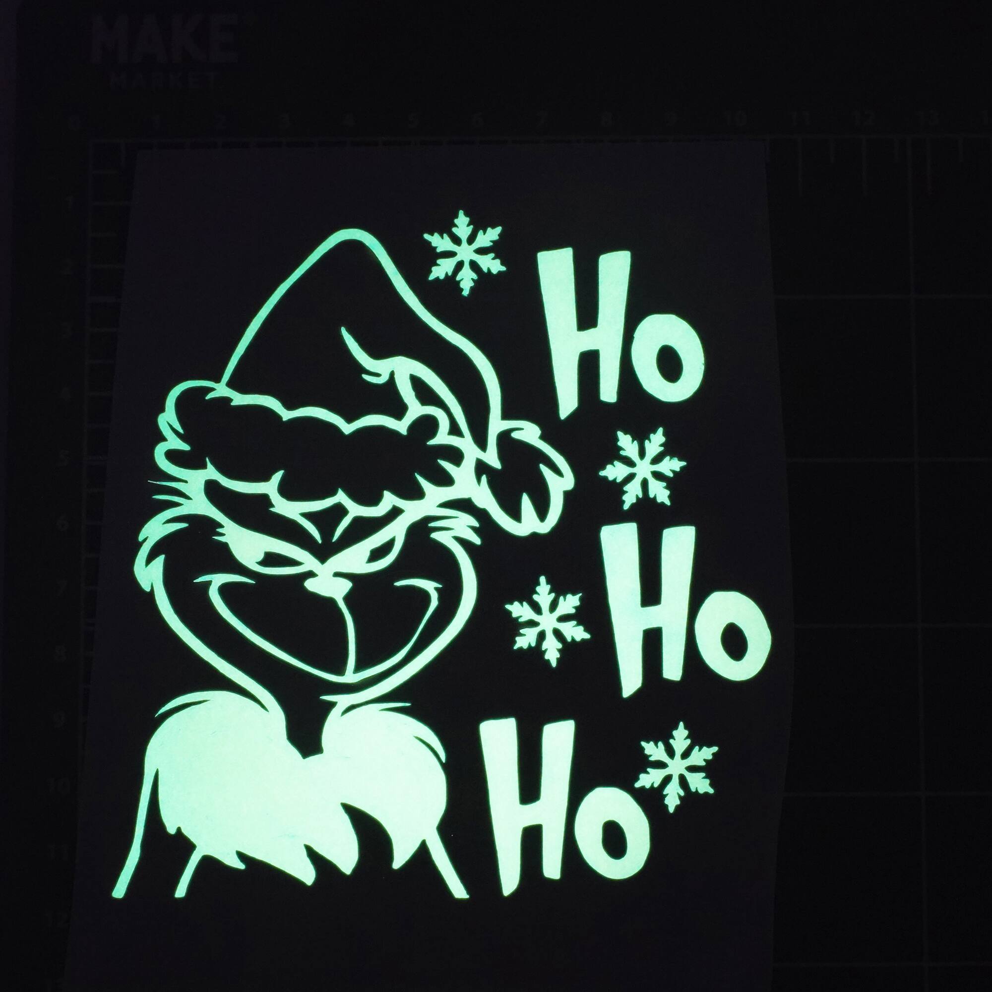 12 Pack: Holographic Glow-in-the-Dark Permanent Vinyl by Make Market